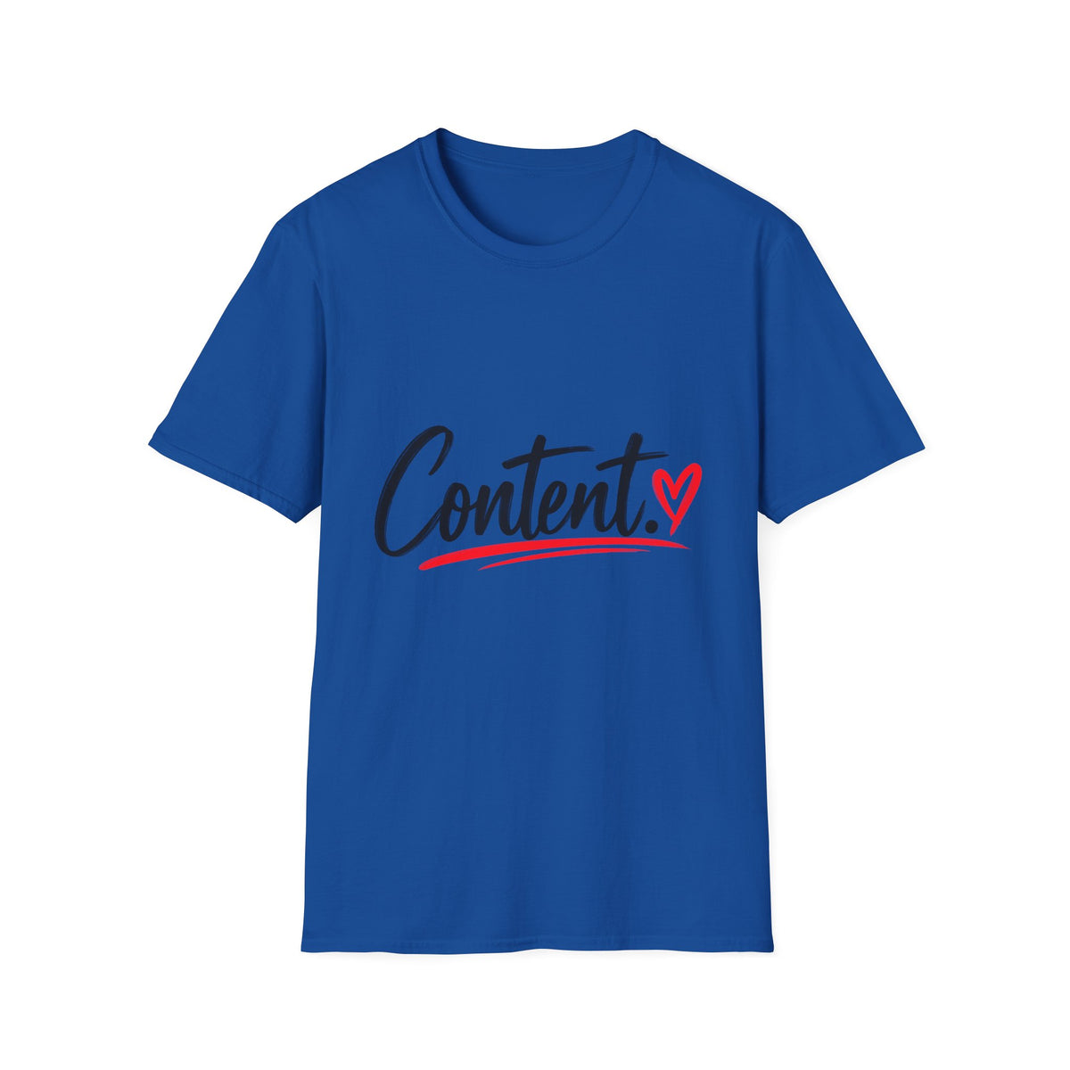 Content. Heart Graphic Tee — Casual Positive Message T-Shirt