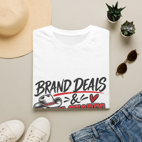 T-Shirt — "Brand Deals & Barn Chores" Western Graphic Tee
