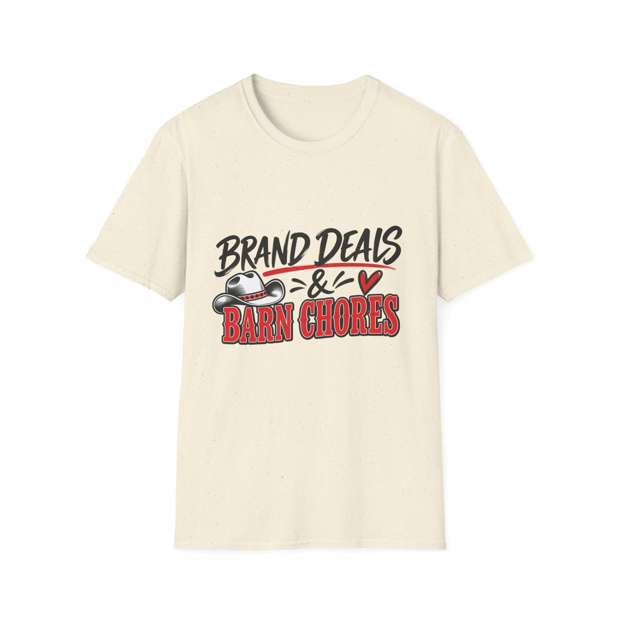 T-Shirt — "Brand Deals & Barn Chores" Western Graphic Tee