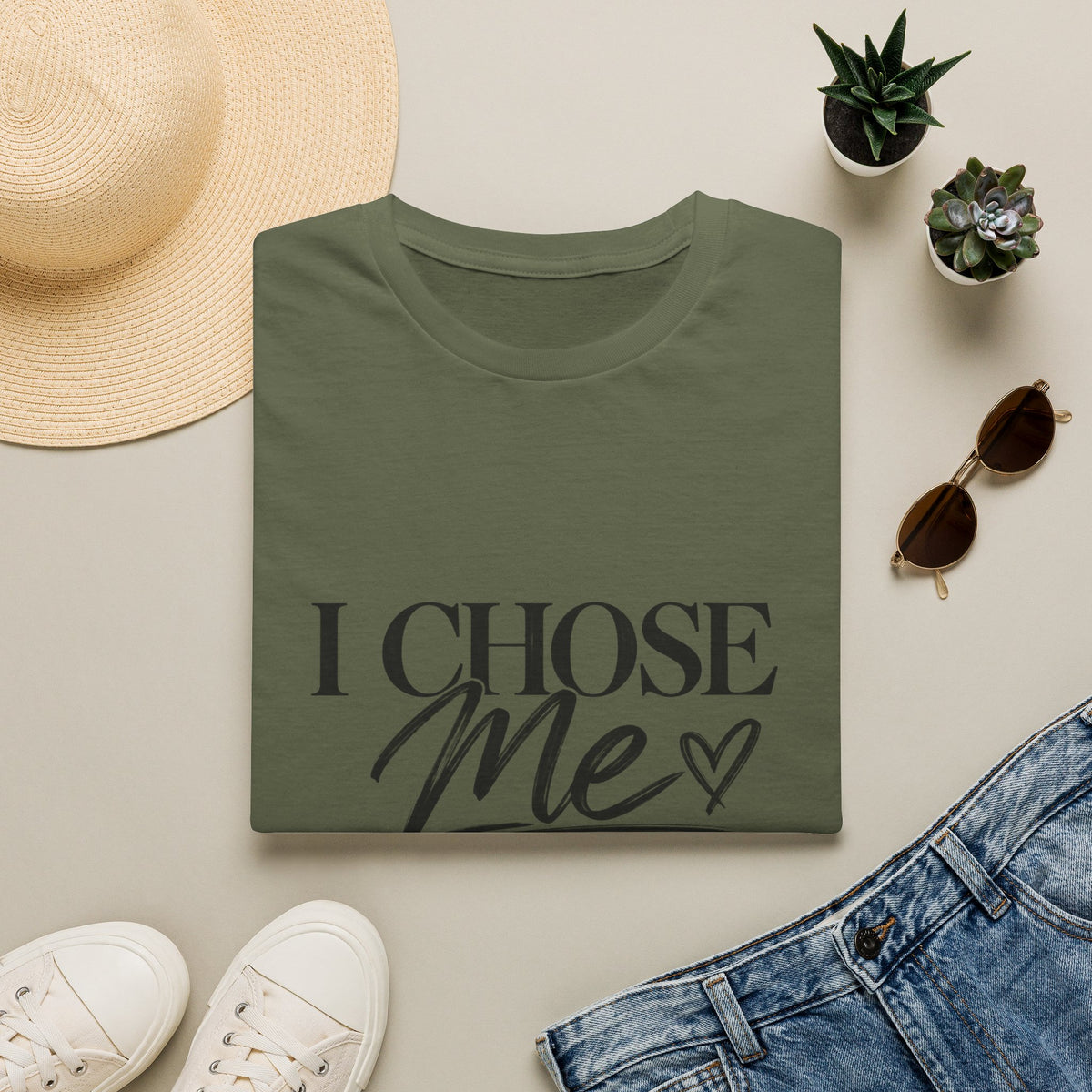 I Chose Me T-Shirt — Self-Love Graphic Tee ("I Chose Me This Time")